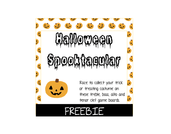 Freebie: Halloween Spooktacular Treble Clef